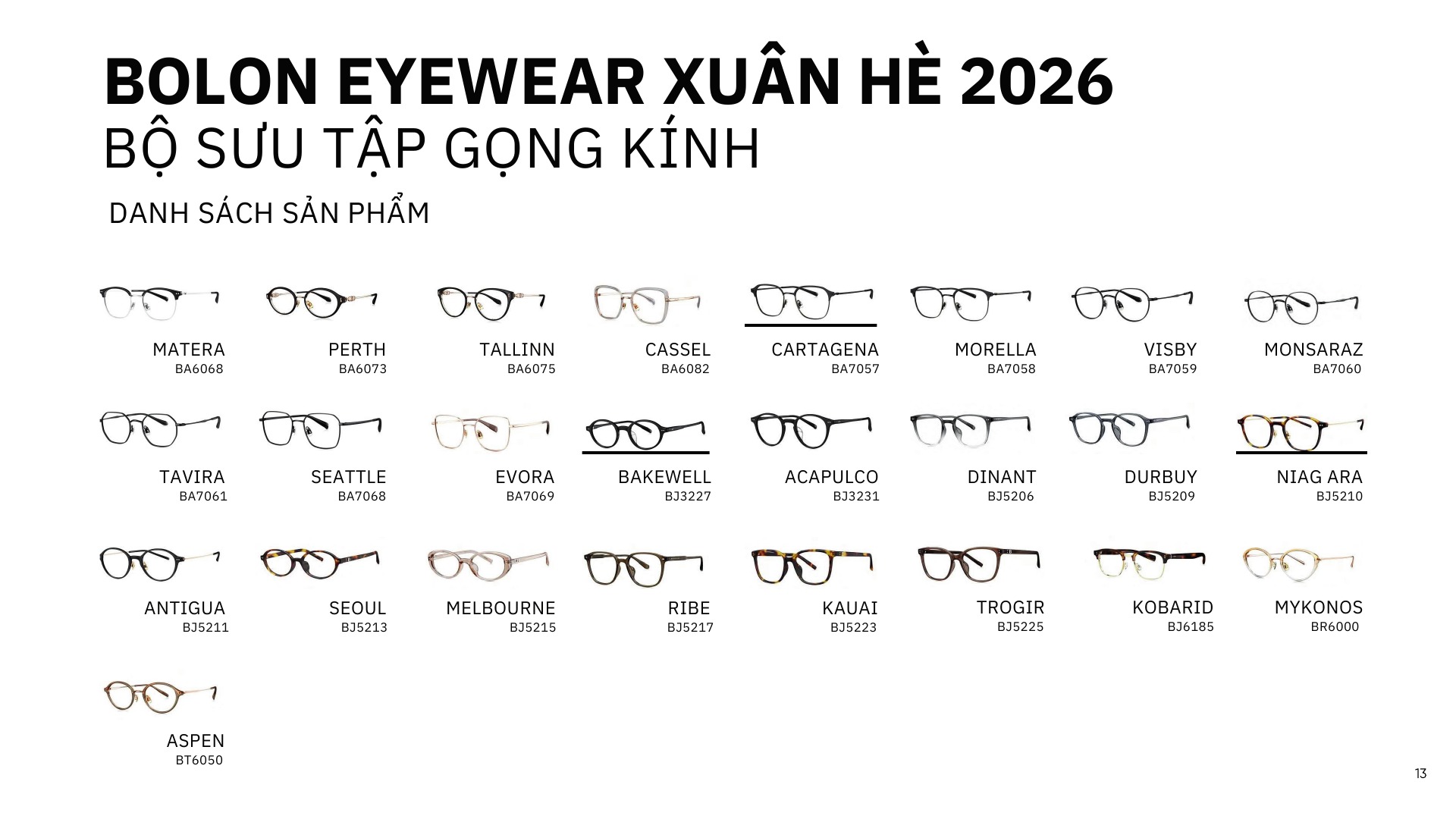 Catalogue Bolon SS26 trang 14 — tham khảo tại GongKinh