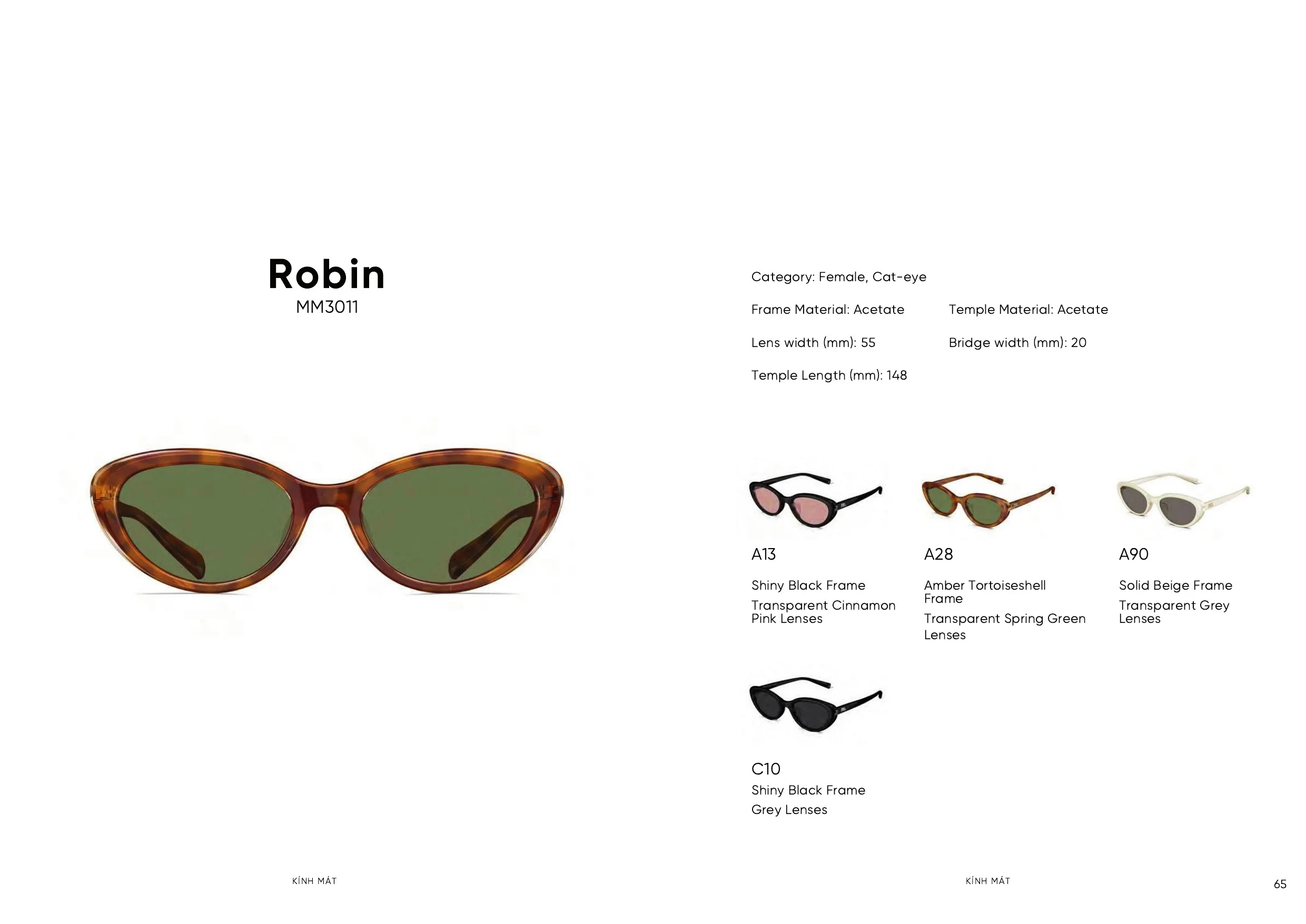 Trang catalogue Molsion SS26 số 66 — Robin MM3011
