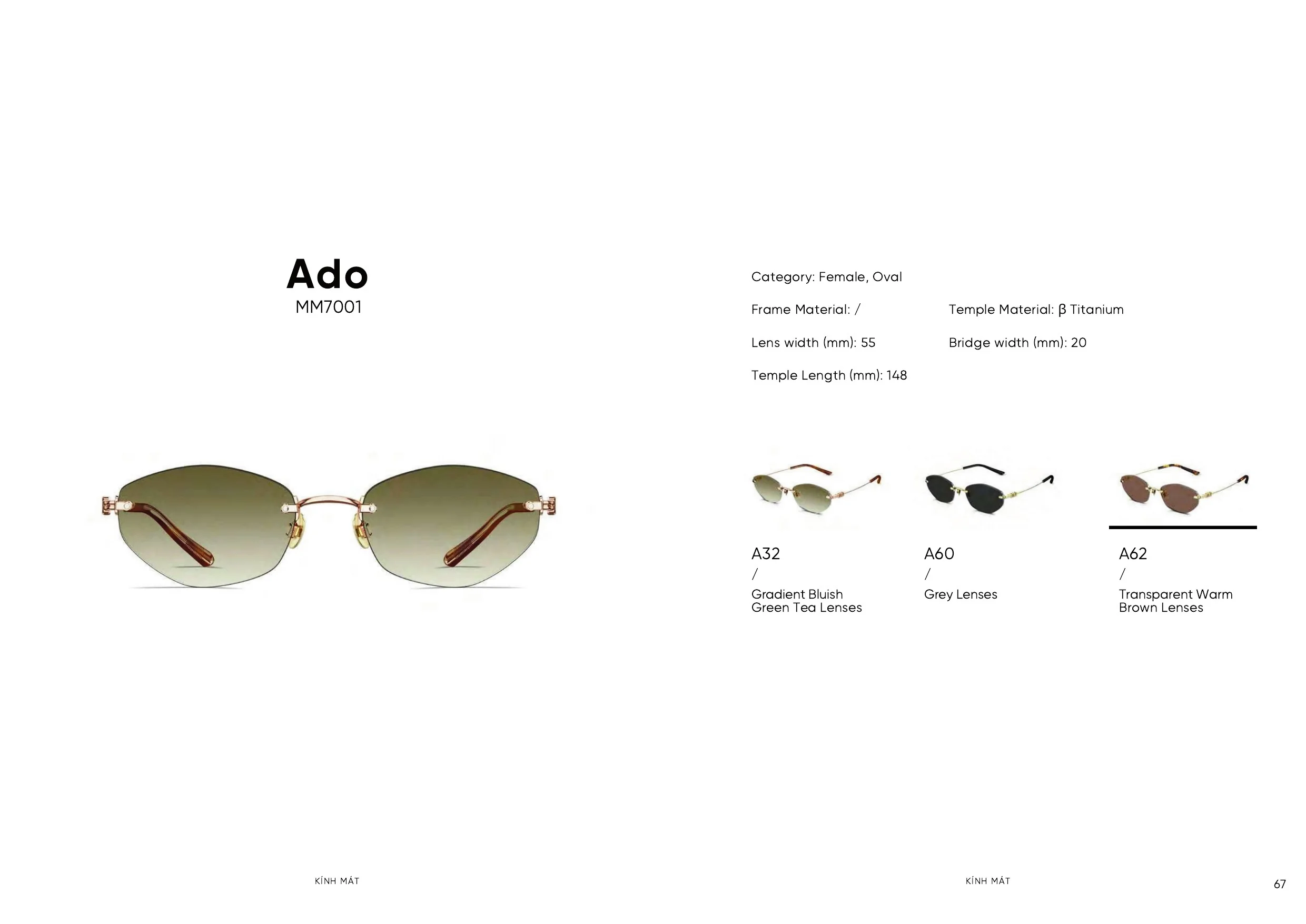 Trang catalogue Molsion SS26 số 68 — Ado MM7001