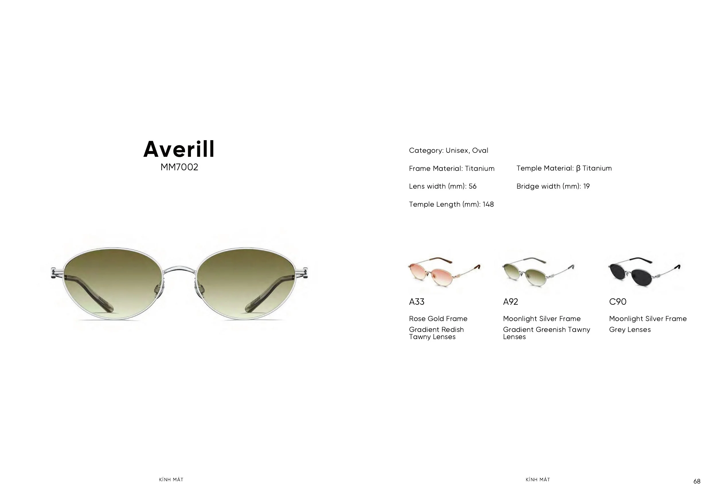 Trang catalogue Molsion SS26 số 69 — Averill MM7002