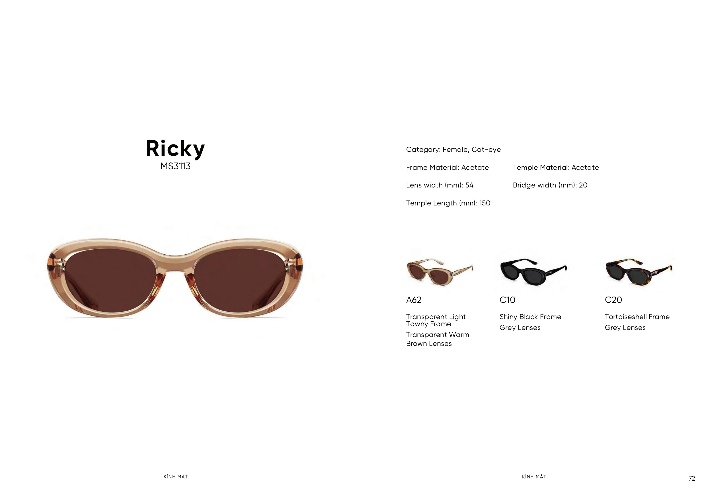 Trang catalogue Molsion SS26 số 73 — Ricky MS3113